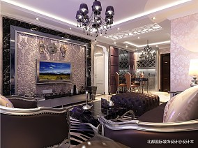 K2海棠湾89平米两居室新古典主义装修案例装修图大全