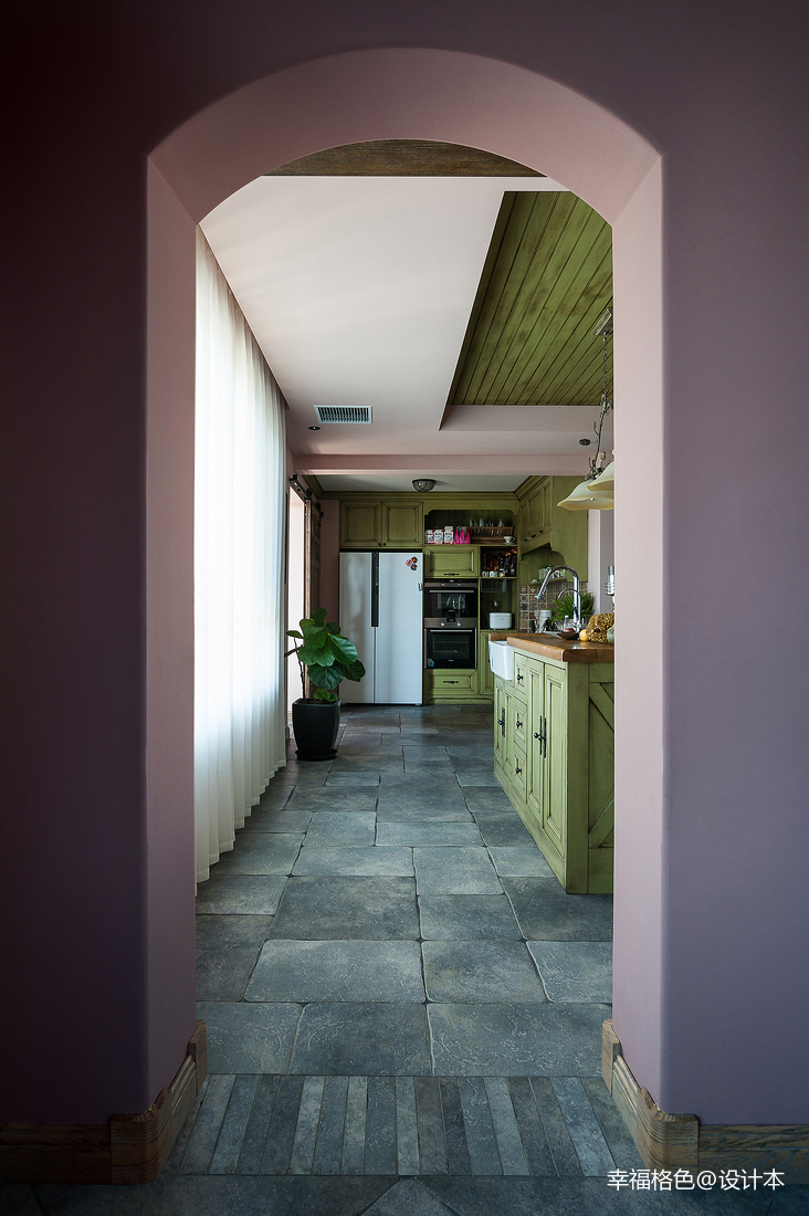 质朴54平法式复式厨房设计美图欧式豪华厨房设计图片赏析