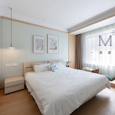 日式117㎡二居卧室装饰装修效果图