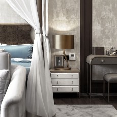 别墅豪宅中式现代1000㎡卧室装潢设计效果图