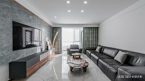 现代简约135㎡三居客厅2023装饰效果图片