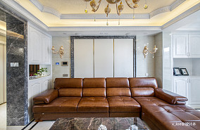 温馨109平欧式四居客厅装修效果图装修图大全
