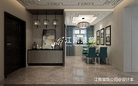 哈尔滨江南装饰公司国际花都新中式风格装修装修图大全
