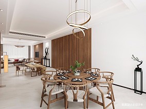 中式现代247㎡四居餐厅2023装潢设计图