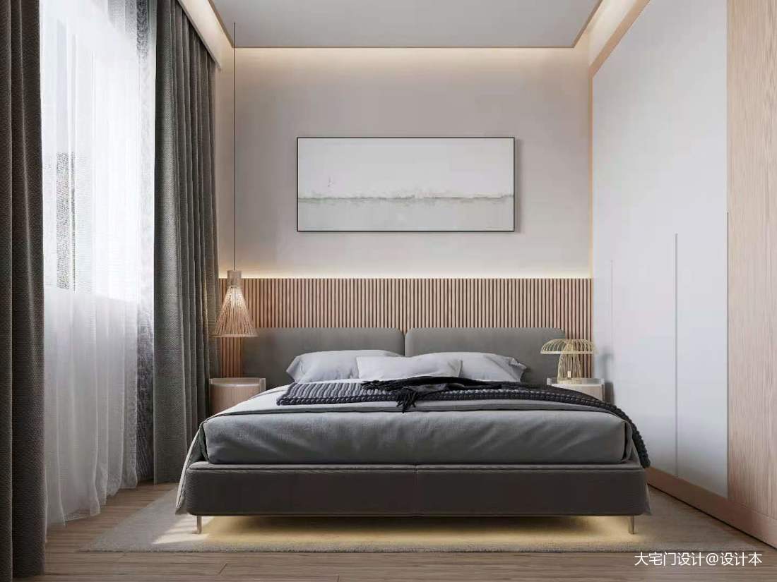 素心居新中式中式现代卧室设计图片赏析