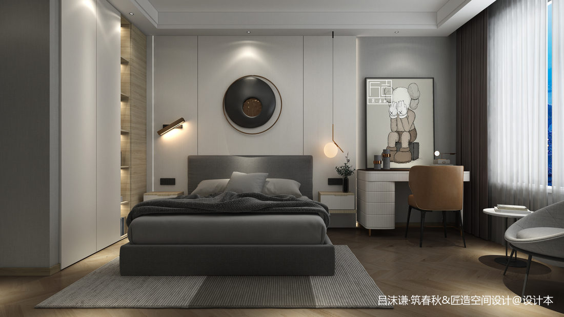 红星天悦新中式中式现代卧室设计图片赏析