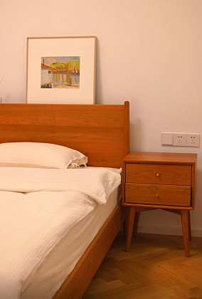 自己设计的89㎡日式原木家卧室2图日式设计图片赏析