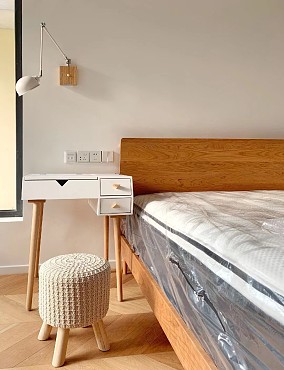 三居日式100㎡卧室2023装饰效果图片