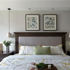 床头柜11装修效果图189㎡现代美式，质朴档次，温