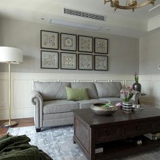 沙发6装修效果图189㎡现代美式，质朴档次，温