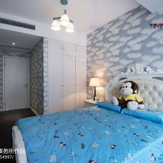 卧室床头柜4装修效果图水韵花都欧式风格12439