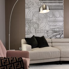 复式现代简约232㎡客厅装饰效果图片
