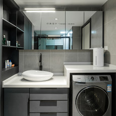 卫生间洗漱台装修效果图观水国际公寓55平米小户型的空
