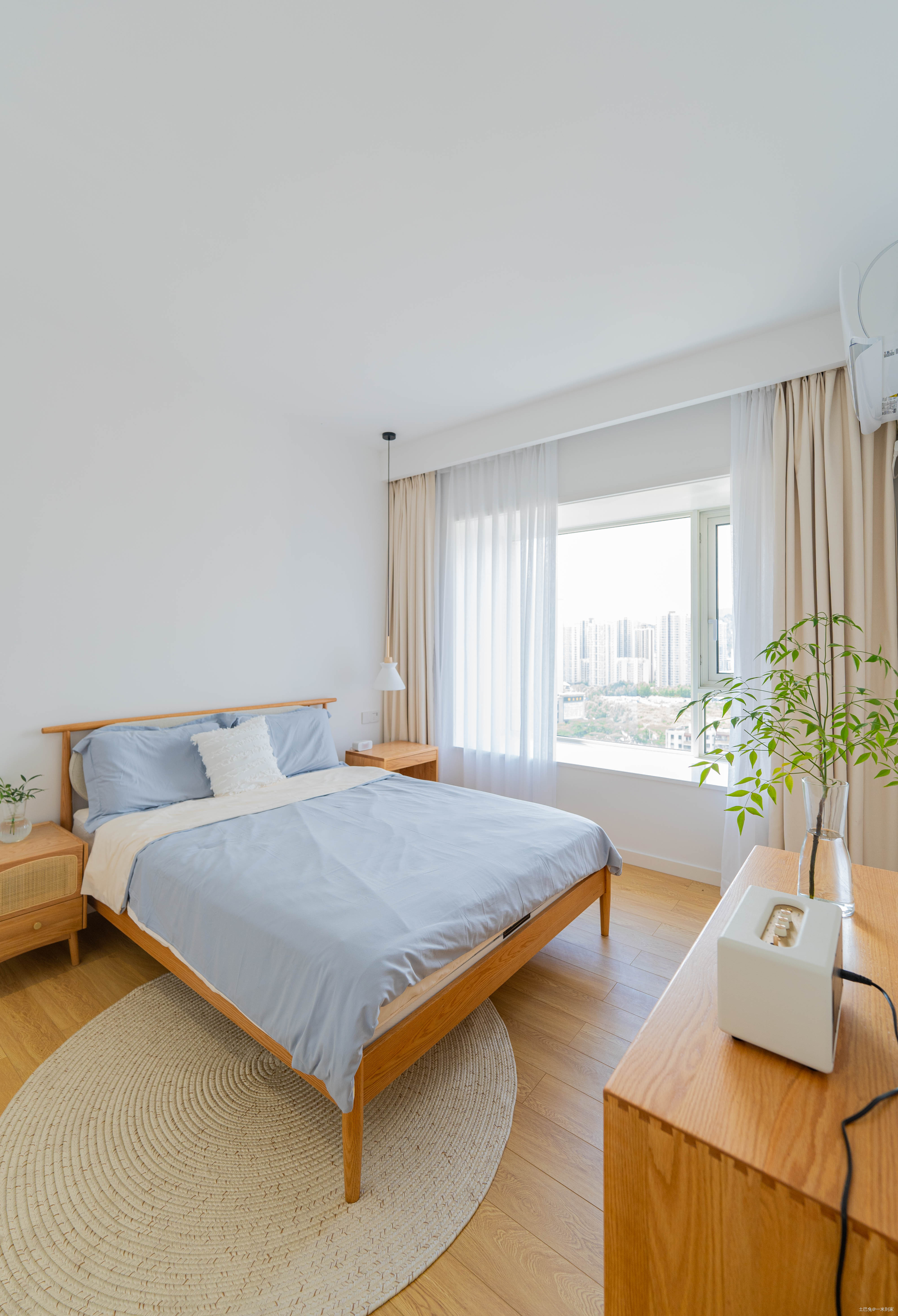 卧室并入客厅93m²毛坯变身日式新家！日式设计图片赏析