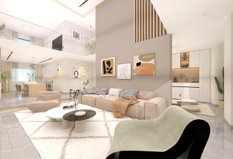 国际花城230平现代复式，奢尚舒适的家！