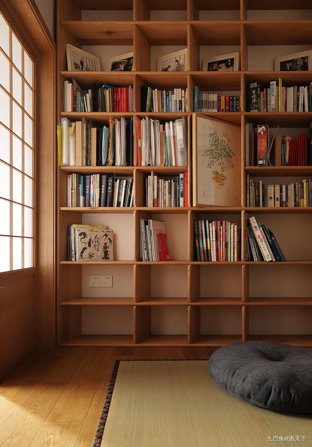100㎡日式原木风沉浸式躺平之家日式卧室设计图片赏析