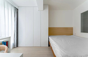 现代简约卧室3装修效果图77㎡小家改造，还能再多出一间