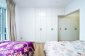 卧室3装修效果图165㎡极简大宅，满墙定制柜实