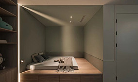 卧室2装修效果图现代简约＋开放式设计，空间显大