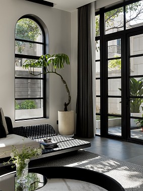 现代轻奢质感别墅，享受安静而沉稳的黑白装修图大全