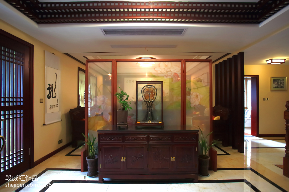 2018精选130平米中式复式客厅装饰图